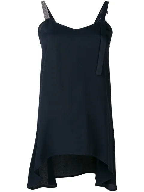 Fabiana Filippi spaghetti strap top Blue TP71019H568