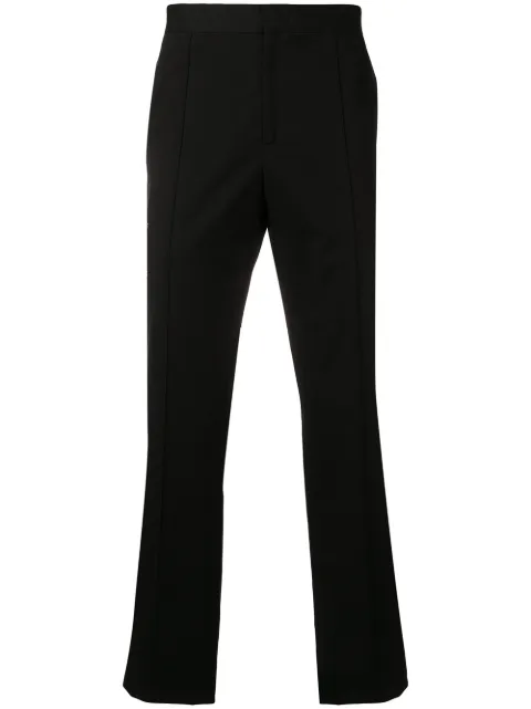 Yang Li zipped pocket straight trousers Black H4160NJMORG