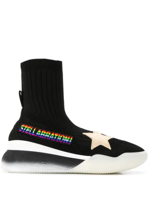 Stella McCartney Loop sock sneakers Black 558863W1NF5