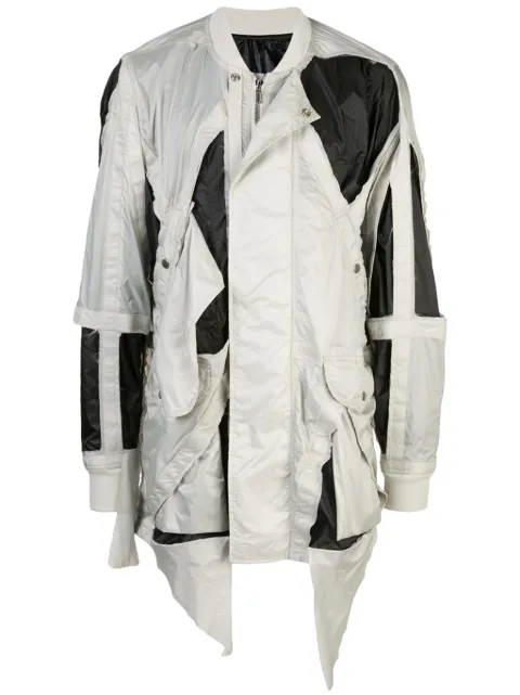 Rick Owens cut-out detail jacket Grey RR19S2908NZ6109