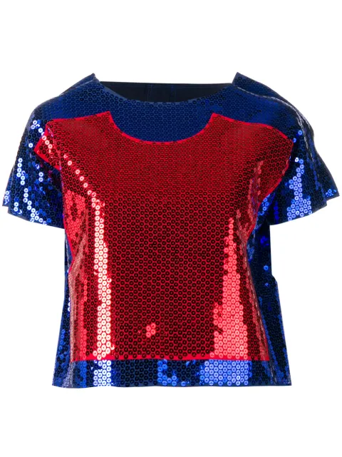 Comme Des Garçons Pre-Owned Two Dimension blouse Blue CDG1063