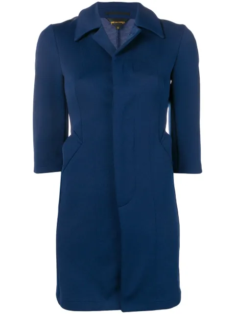Comme Des Garçons Pre-Owned Deformation coat Blue CDG1034