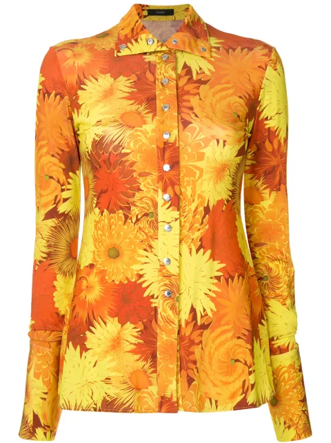Ellery Sala floral print shirt Orange 9PT340PR