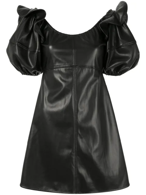 Ellery Valeria bubble-sleeve dress Black 9PD623JQBLK