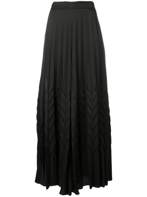 Blumarine chevron palazzo trousers Black 3621