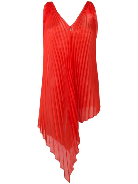 Poiret asymmetric pleated top Red 19511800P100