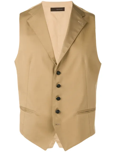 Tagliatore Dennis waistcoat Neutrals DENNISF79UEZ134