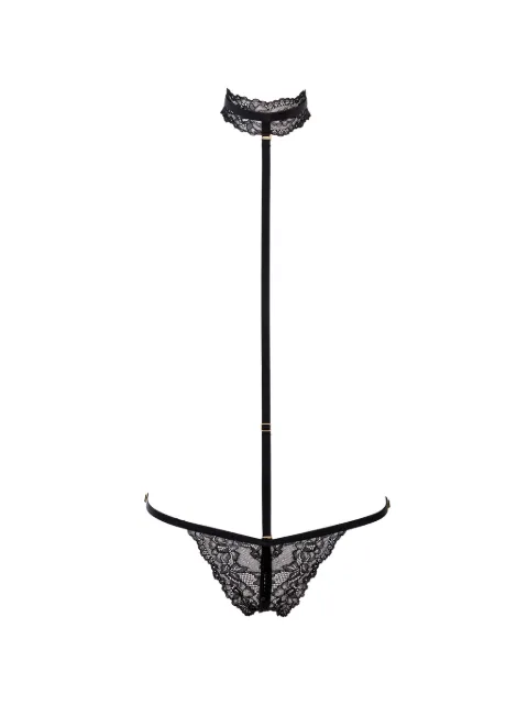 Maison Close Le Petit Secret open string harness Black 609968