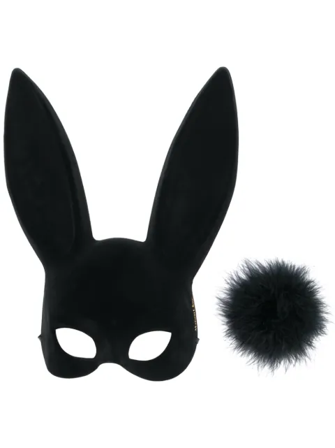 Maison Close bunny mask and tail Black 609751