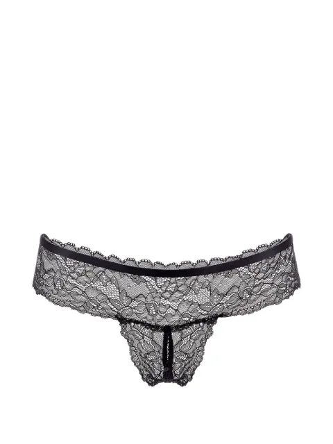 Maison Close Le Petit Secret open thong Black 608303