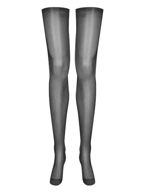 Maison Close semi-sheer stockings Black 605828
