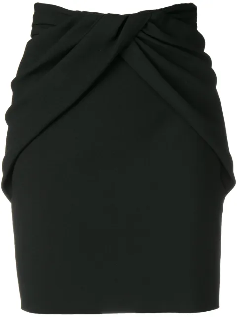 Saint Laurent draped-style skirt Black 573077Y012W
