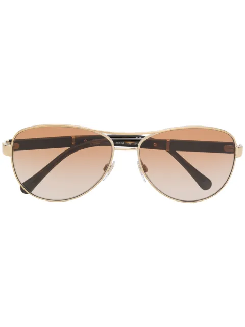 Burberry Eyewear check print sunglasses Gold BE3080114513