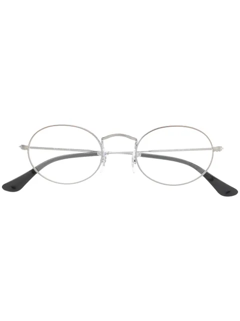 Ray-Ban round frame glasses Silver RX3547V2502