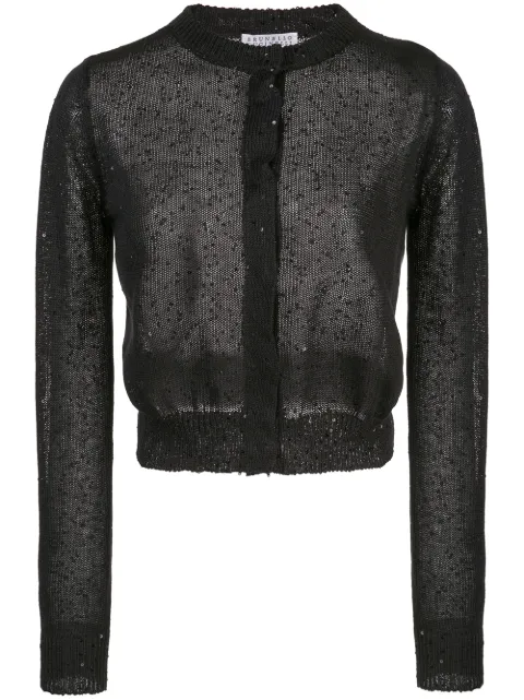Brunello Cucinelli sequin embellished cardigan Black M10550216CJ101