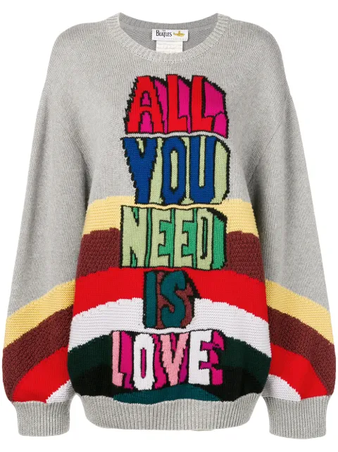 Stella McCartney intarsia-knit jumper Grey 575300S2101