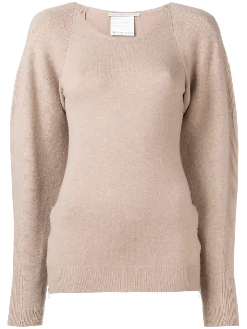 Stella McCartney side-zip jumper Neutrals 574964S2086