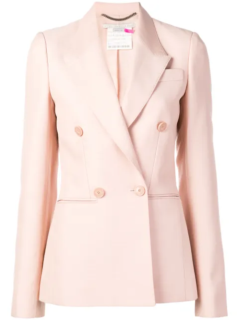 Stella McCartney peak lapel blazer jacket Pink 578487SNA34