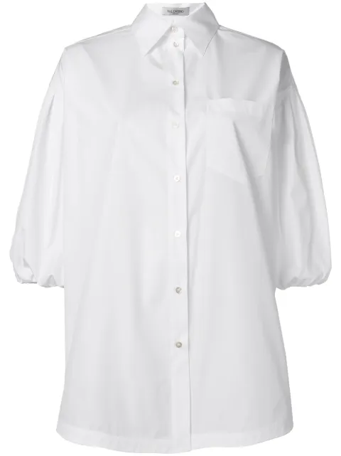 Valentino Garavani puff sleeve poplin shirt White BAB13I4HP