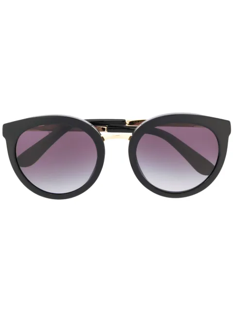 Dolce & Gabbana Eyewear round frame sunglasses Black DG42685018G