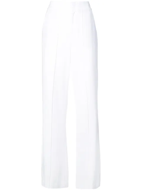 alice + olivia high-waist slim-fit trousers White CW000202105