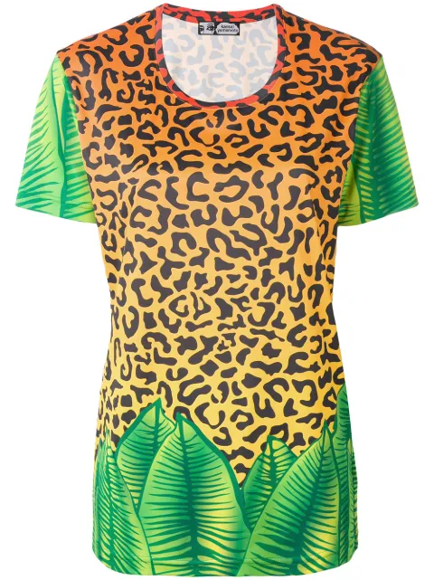 Kansai Yamamoto Pre-Owned 1980s leopard-print T-shirt Orange KY128