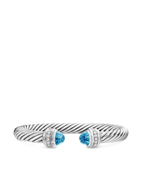 David Yurman sterling silver Classic Cable diamond bracelet (7mm) Silver B14391DSSABTDI