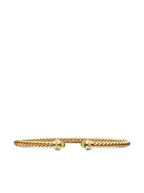David Yurman 18kt yellow gold Classic Cablespira diamond bracelet (3mm) Gold B13767D88APRDI