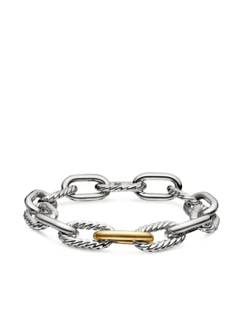 David Yurman 18kt yellow gold and sterling silver DY Madison chain bracelet (11mm) Gold B13712S8