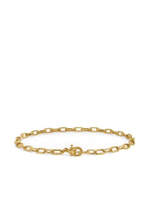 David Yurman 18kt yellow gold DY Madison chain bracelet (3mm) Gold B1370888