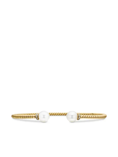 David Yurman 18kt yellow gold Solari Cablespira diamond bracelet(2.3mm) Gold B13648D88DKWDI