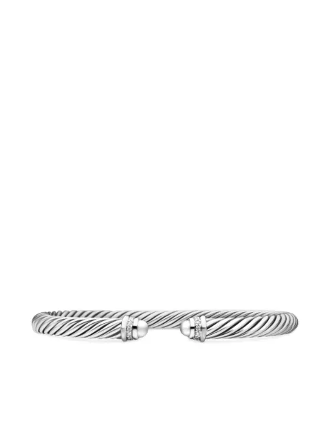 David Yurman sterling silver Classic Cable diamond bracelet (5mm) Silver B03950SSASSDI