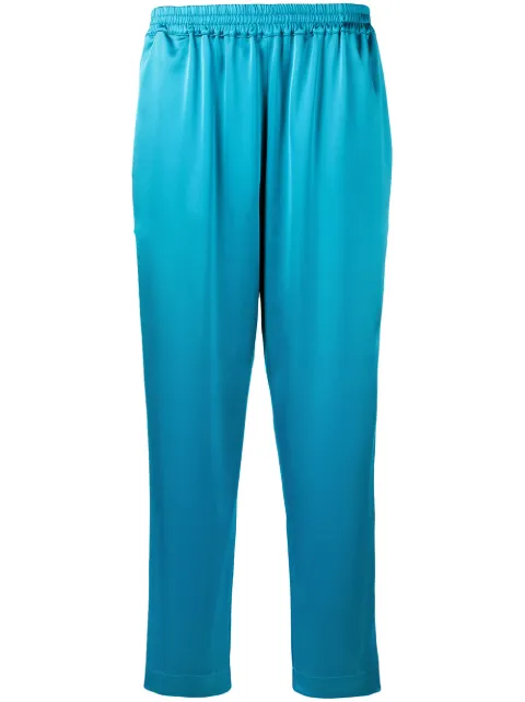 Gianluca Capannolo elastic waist trousers Blue 19EP426500A