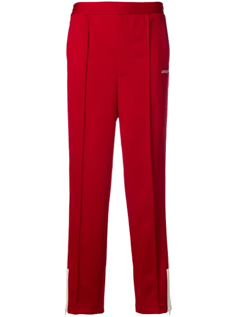 AMBUSH side stripe track trousers Red 12111656