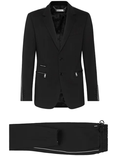Philipp Plein sport style suit Black P19CMRF0915PTE003N