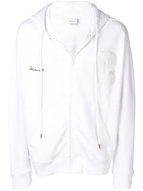 COUNTY OF MILAN x Muhammad Ali zip front hoodie White CMBE006R196301370188