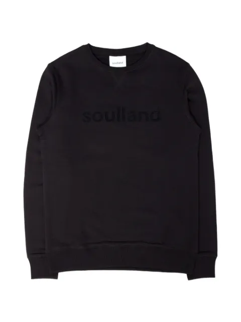 Soulland Logic Willie crew-neck sweatshirt Black LOGICWILLIECREW
