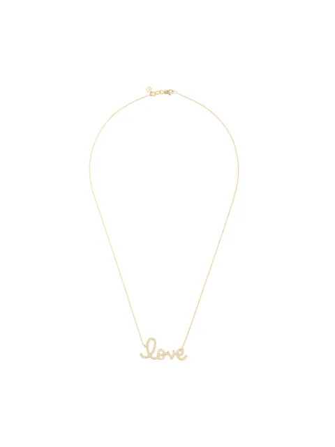 Sydney Evan 14kt yellow gold love diamond necklace Gold N19568Y18XT