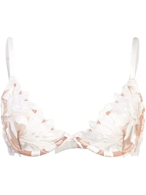 Fleur Du Mal Lily Lace Demi bra White BR01140300