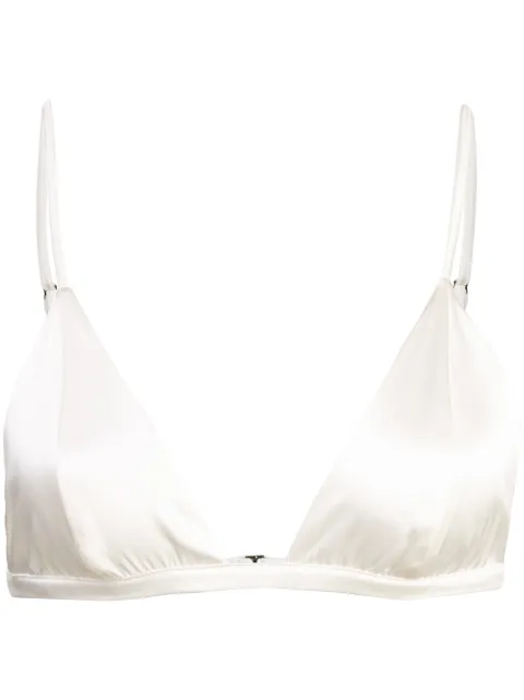 Fleur Du Mal luxe triangle bra White BR00920300