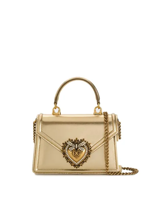 Dolce & Gabbana small Devotion tote bag Gold BB6711A1016