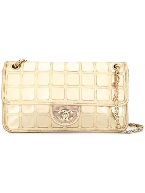 CHANEL Pre-Owned 2006-2008 Ice Cube CC logo chain shoulder bag Gold 11888970
