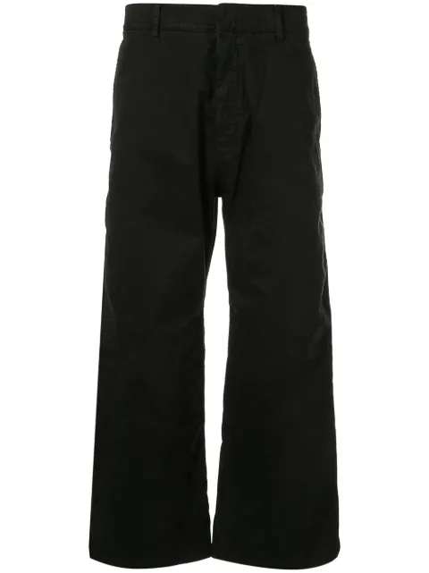 Nº21 wide leg cropped trousers Black N1MB0310345