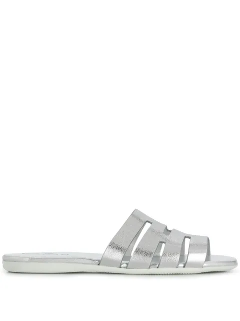 Hogan flat metallic sandals Silver HXW1330BI90MECB200