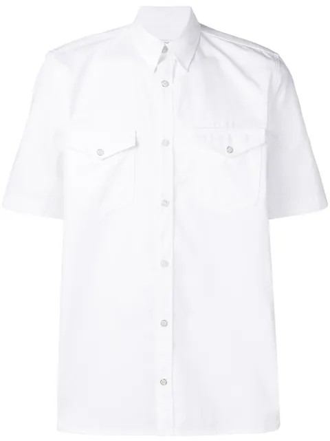 Givenchy logo side-stripe shirt White BM60AJ5096
