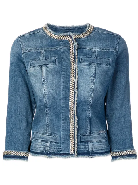 LIU JO blue denim jacket Blue UXX039D4128