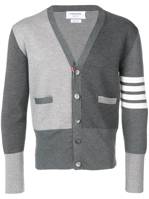 Thom Browne Fun-Mix merino cardigan Grey MKC160F00014