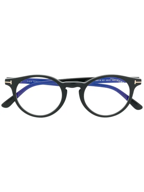 TOM FORD Eyewear round frame glasses Black TF5557B