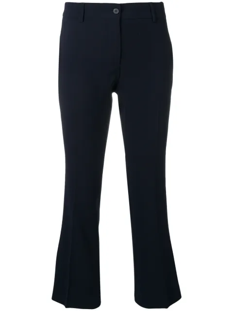 Alberto Biani pressed-crease trousers Blue CC815AC0028