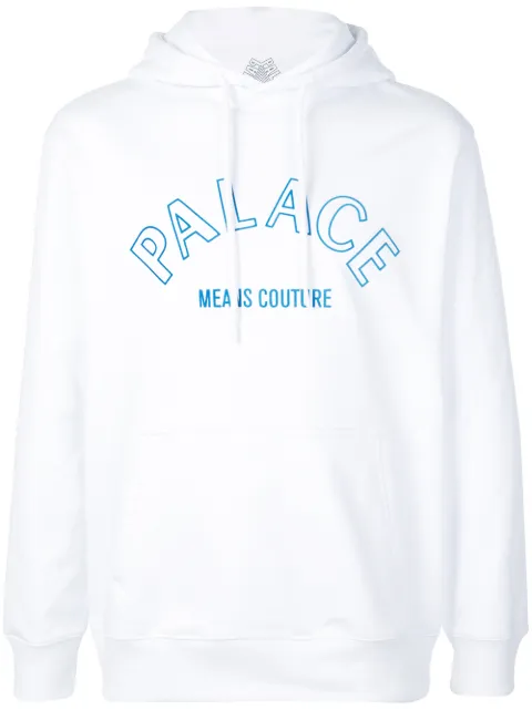 Palace Couture logo-print hoodie White P14HD050